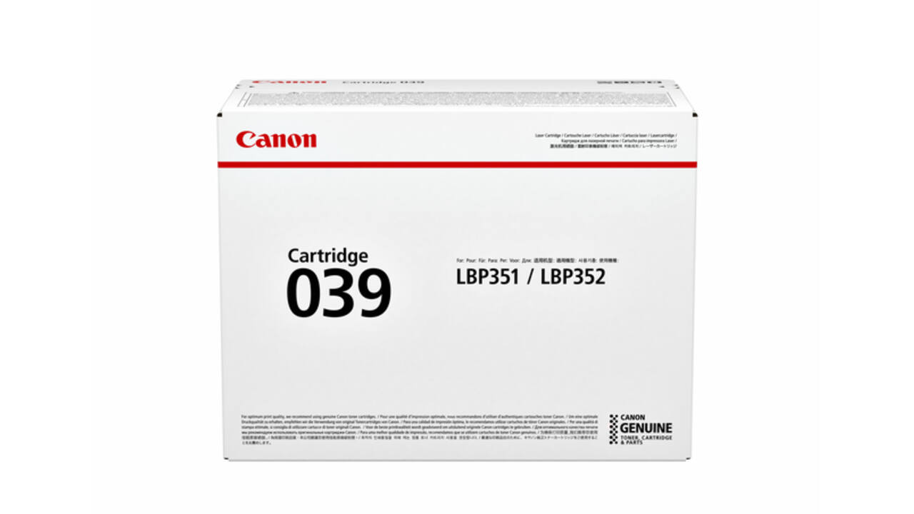Tonercartridge Canon 039 zwart