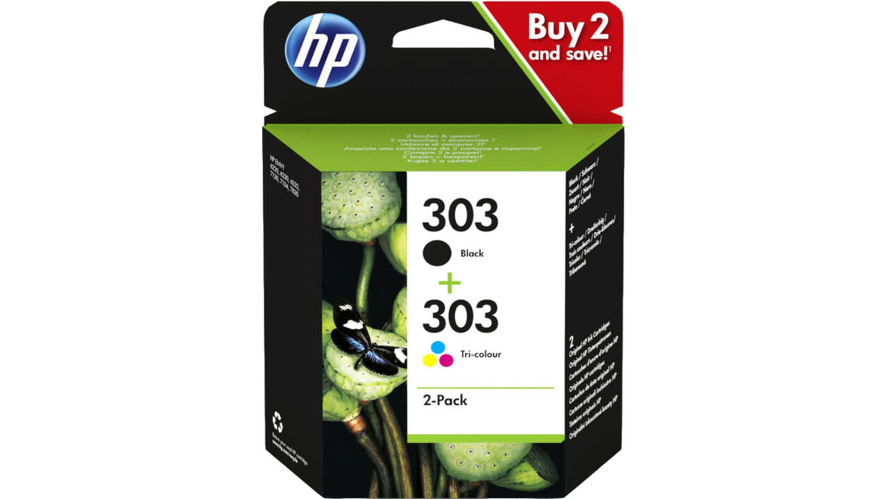 Inktcartridge HP 3YM92AE 303 zwart + kleur