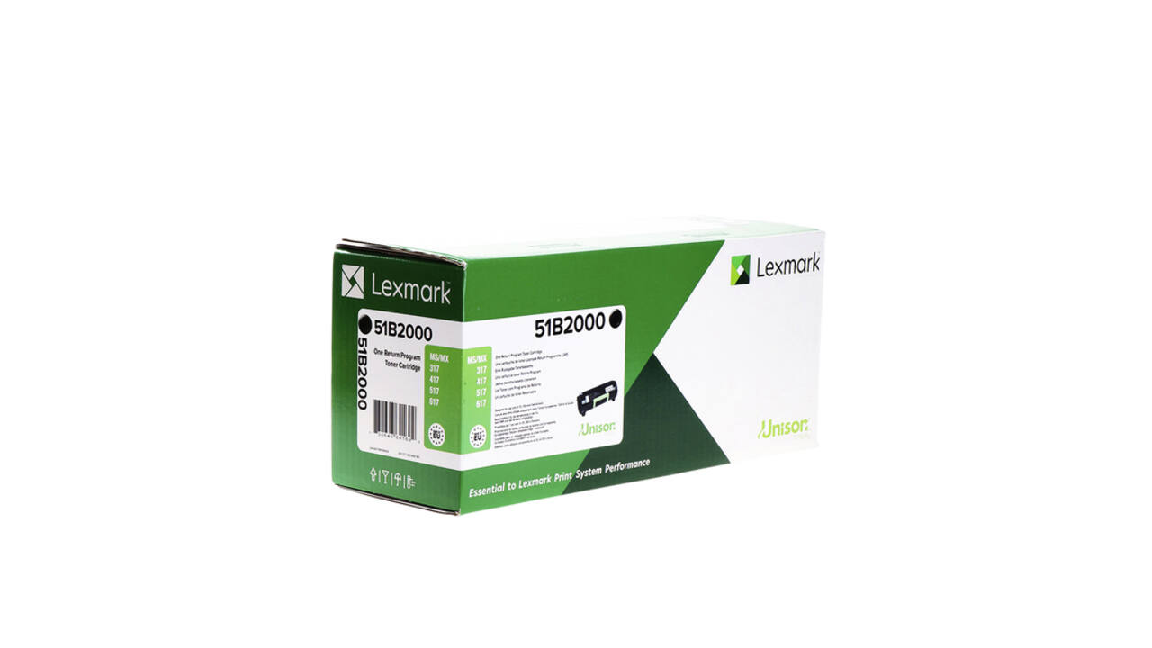 Tonercartridge Lexmark 51B2000 zwart