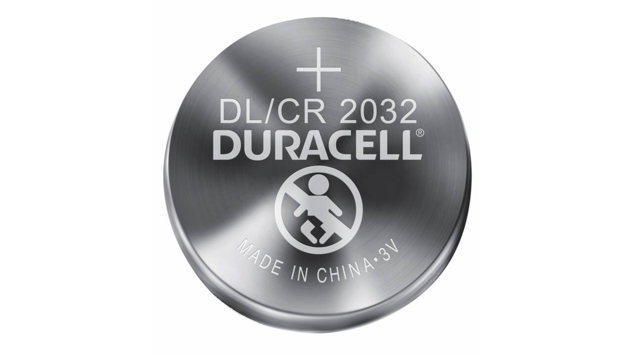 Batterij Duracell knoopcel 2xCR2032 lithium Ø20mm 3V-180mAh
