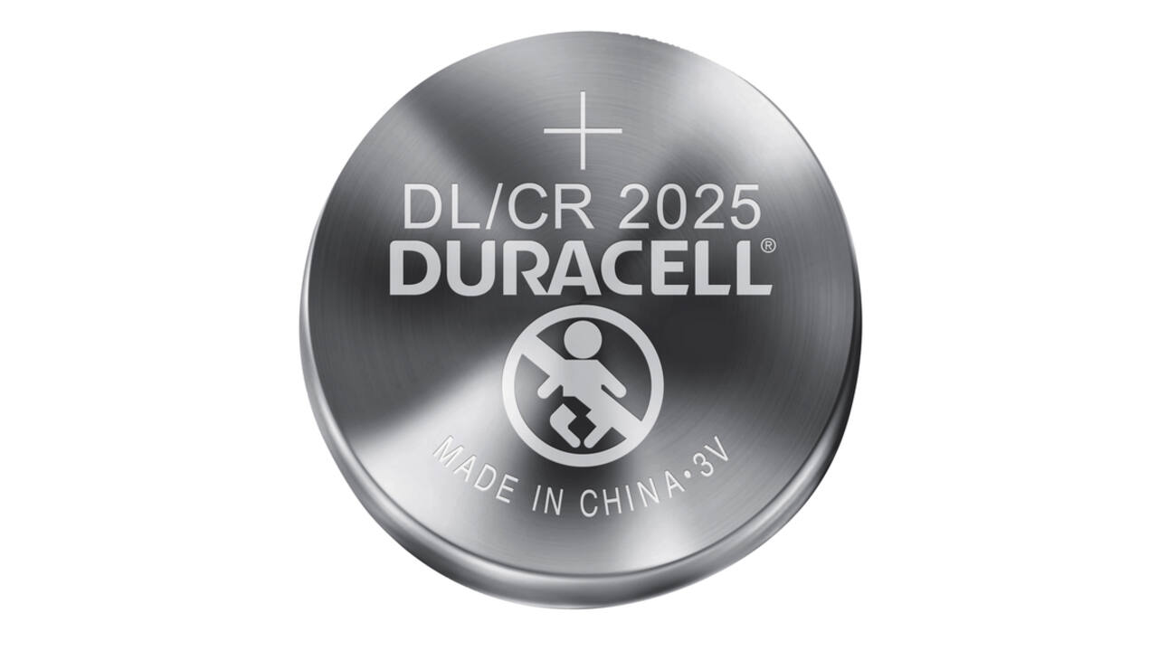 Batterij Duracell knoopcel 2xCR2025 lithium Ø20mm 3V-170mAh