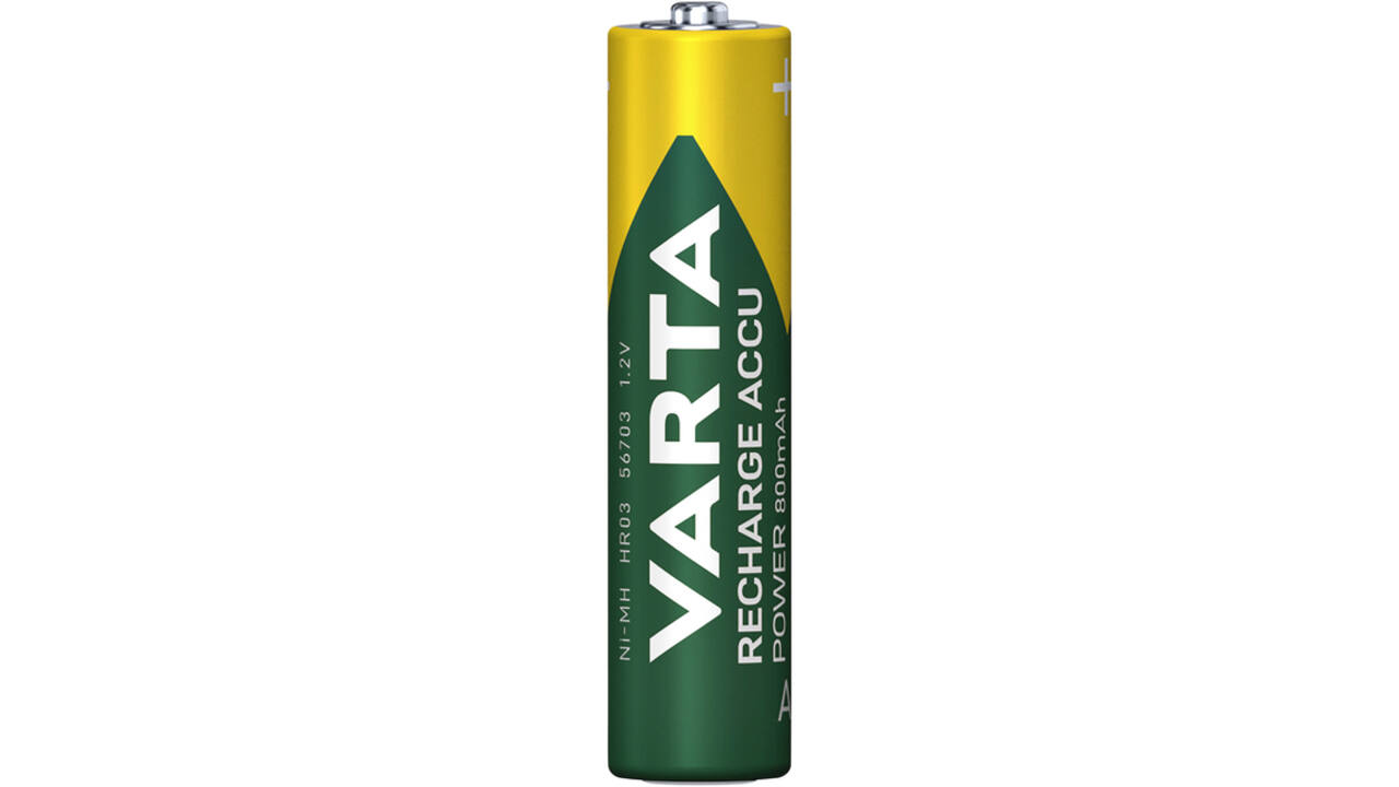 Batterij oplaadbaar VARTA 4x AAA 800mAh ready2use