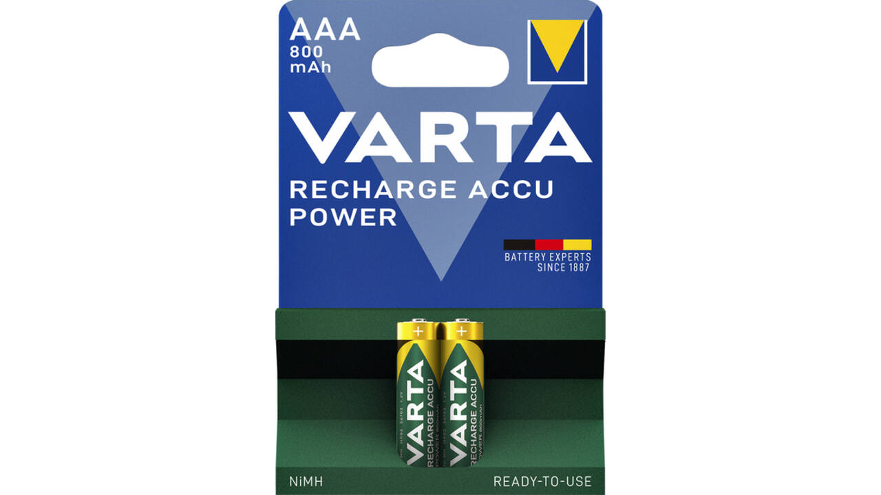Batterij oplaadbaar VARTA 2x AAA 800mAh ready2use