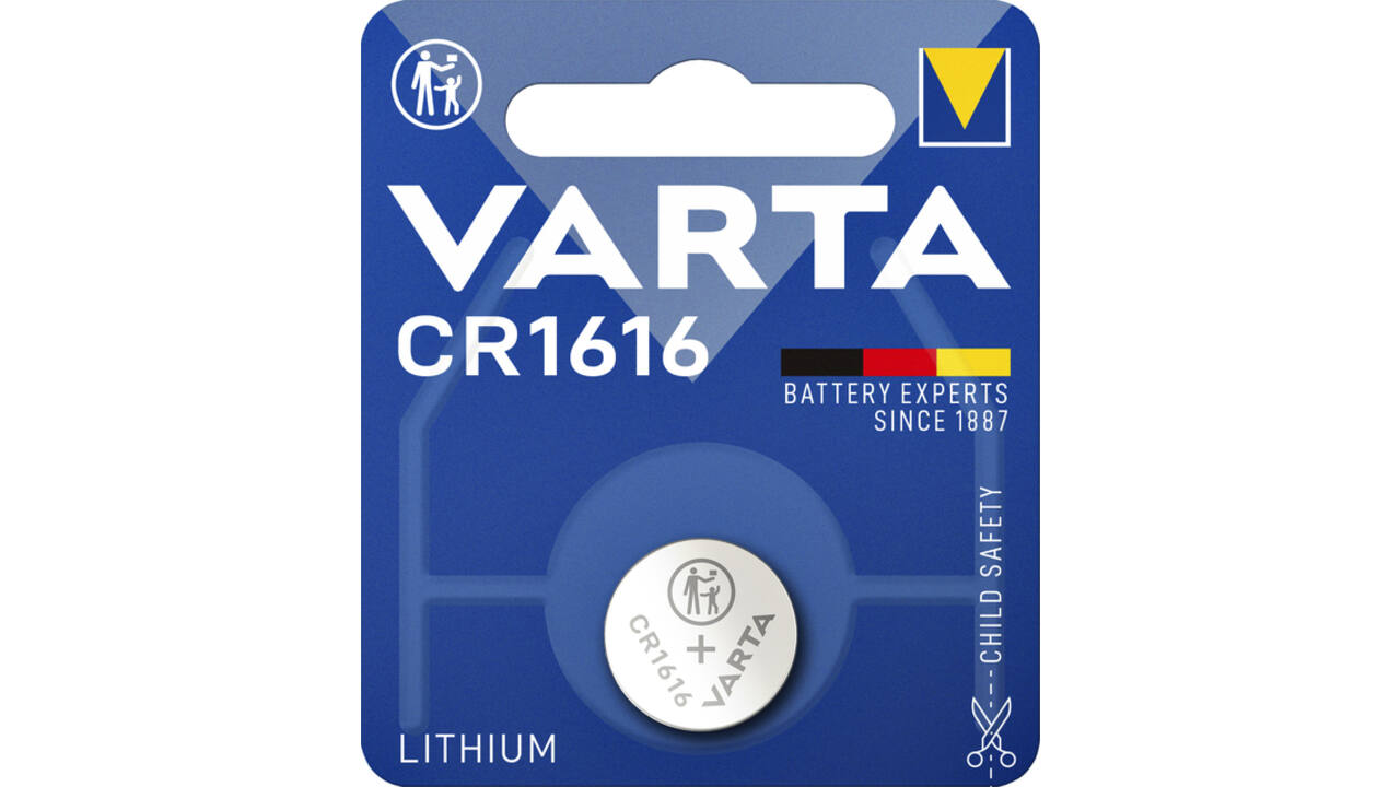 Batterij VARTA knoopcel 1x CR1616 lithium