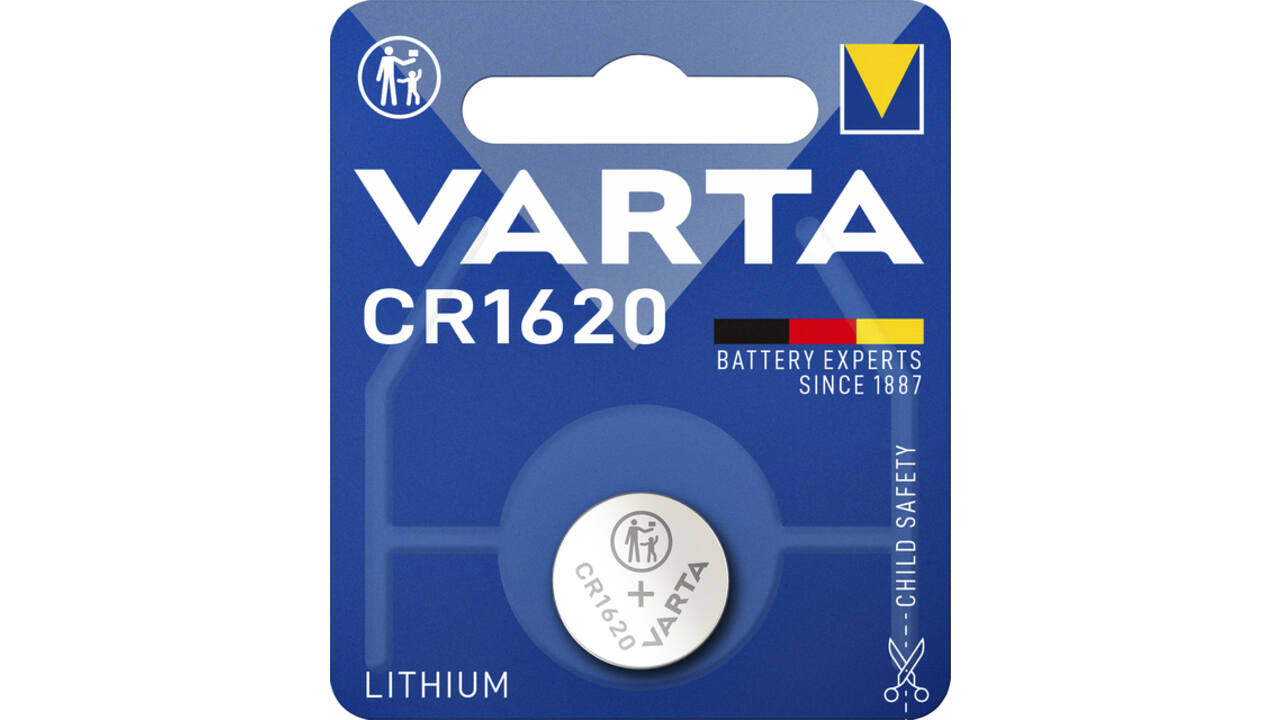 Batterij VARTA knoopcel 1x CR1620 lithium
