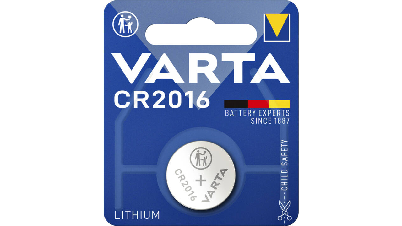 Batterij VARTA knoopcel 1x CR2016 lithium