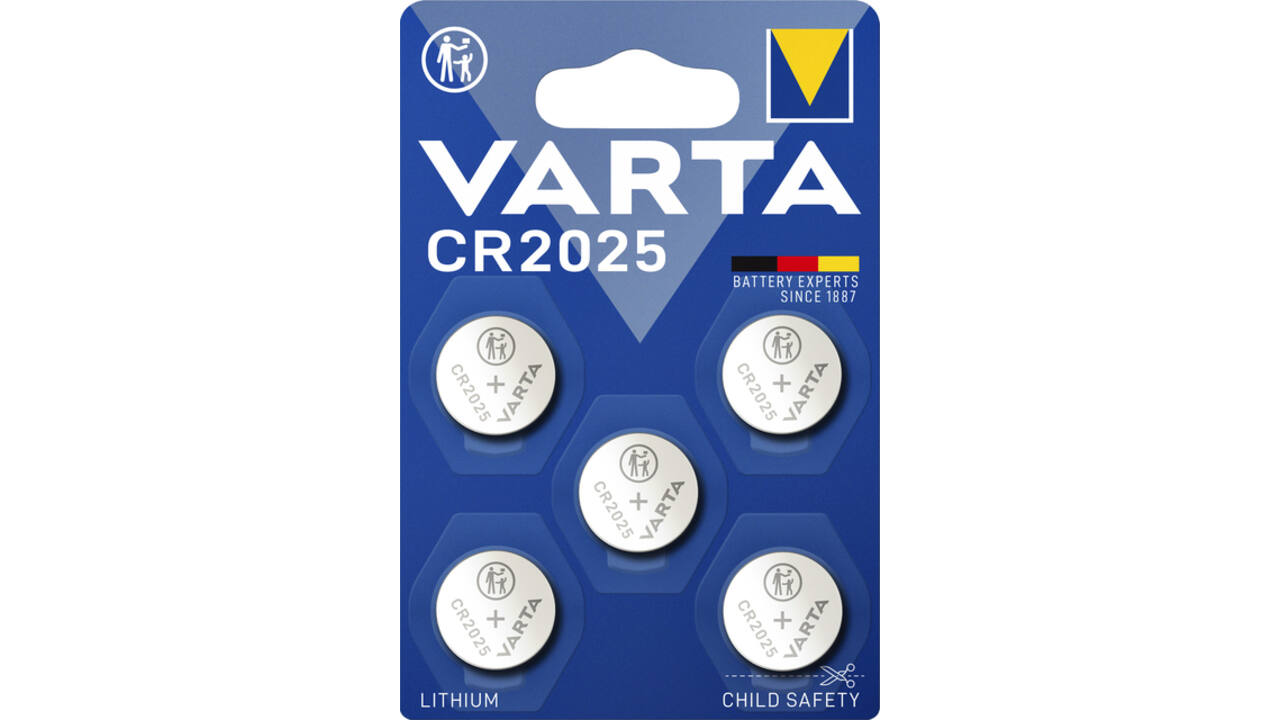 Batterij VARTA knoopcel 5x CR2025 lithium