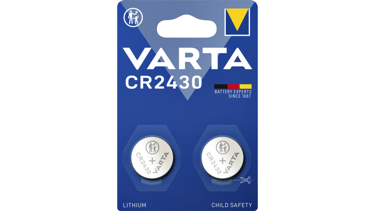 Batterij VARTA knoopcel 2x CR2430 lithium