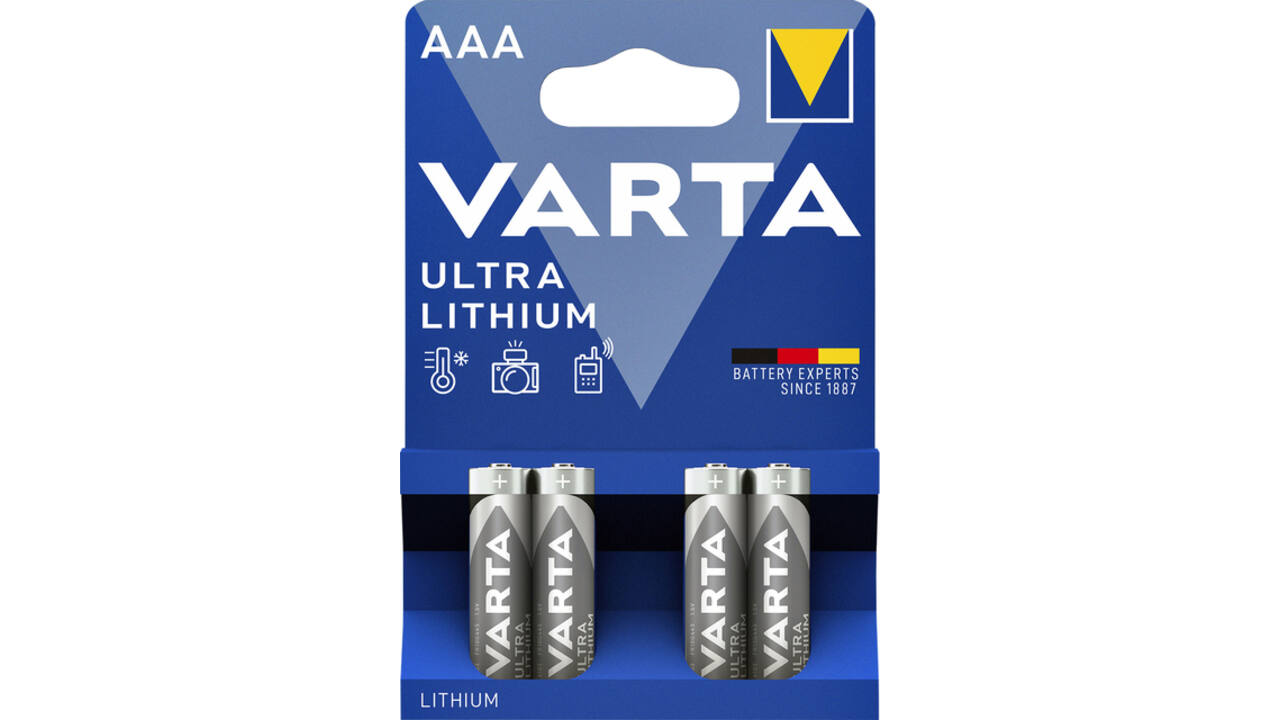 Batterij VARTA Ultra lithium 4x AAA