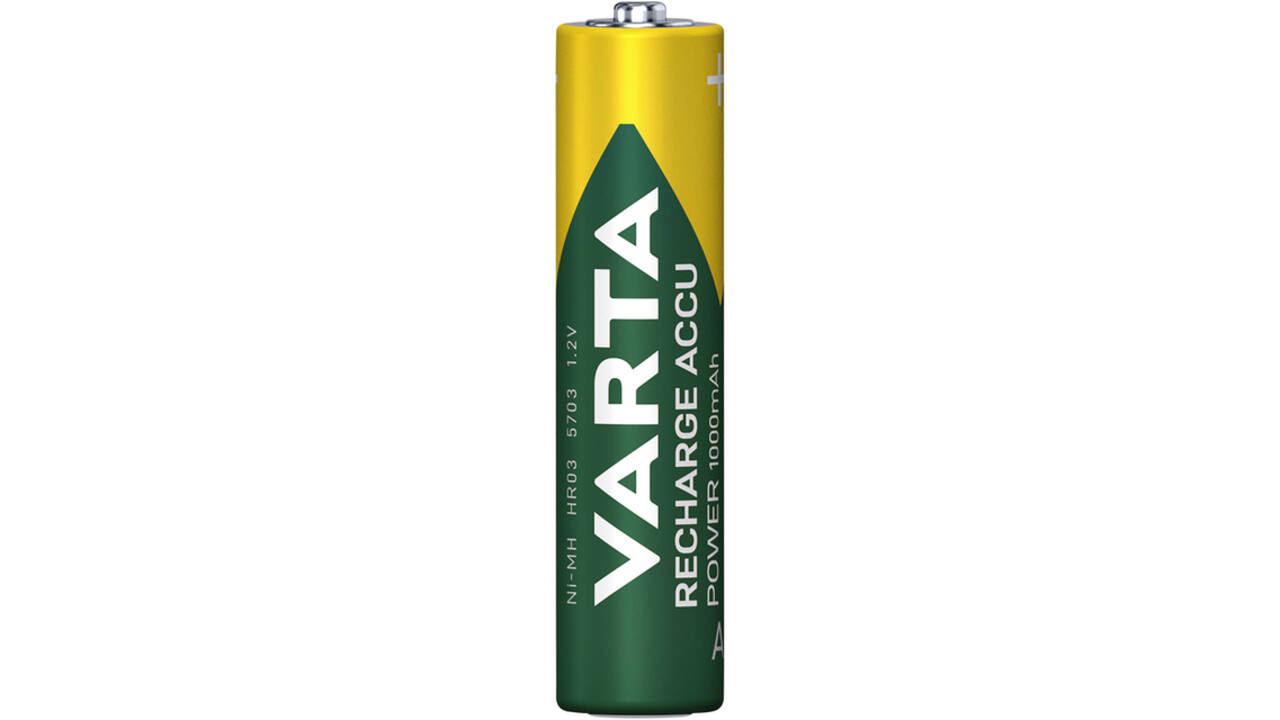 Batterij oplaadbaar VARTA 4x AAA 1000mAh ready2use
