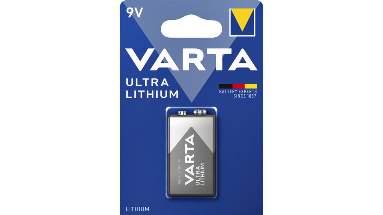 Batterij VARTA Ultra lithium 9Volt