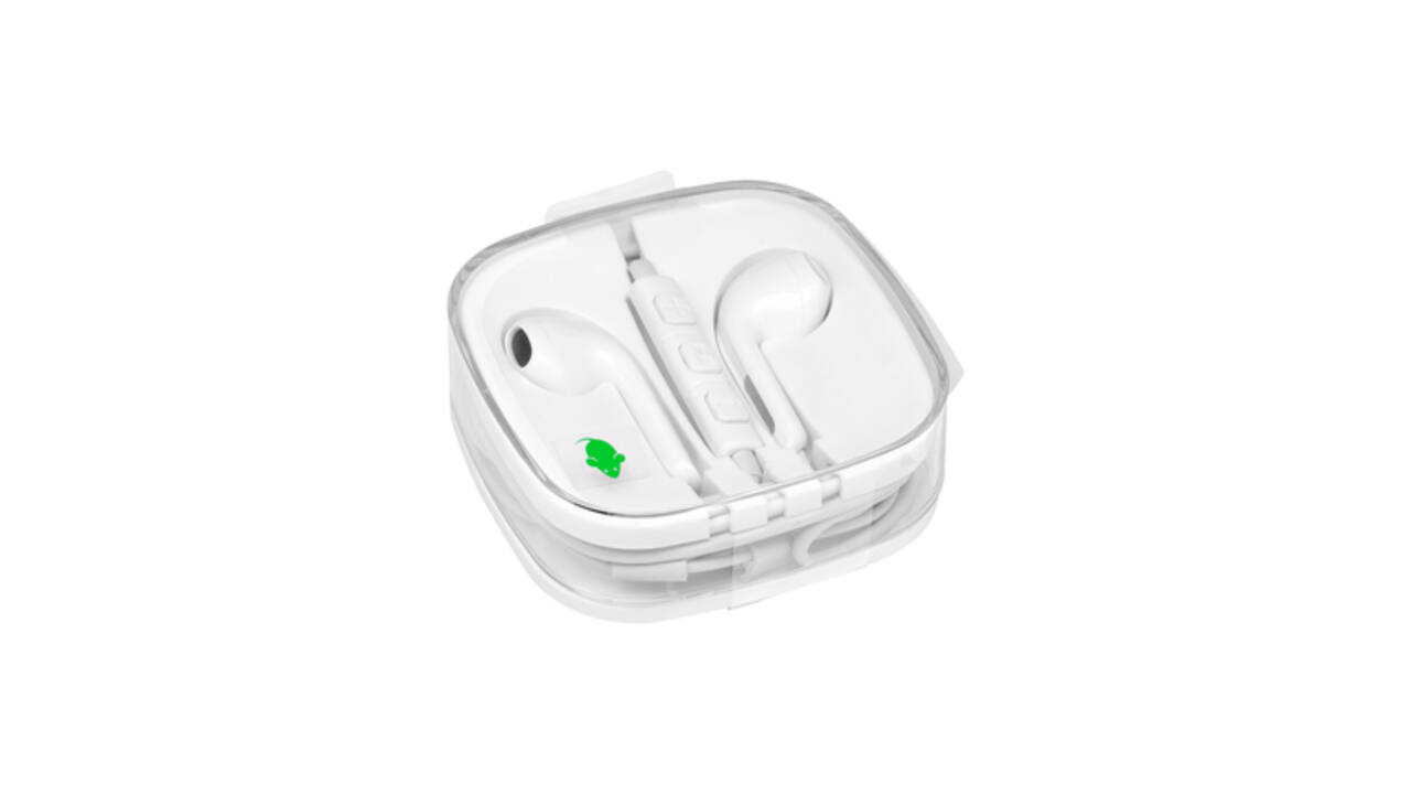 Oortelefoon Green Mouse met 3.5mm jack aansluiting