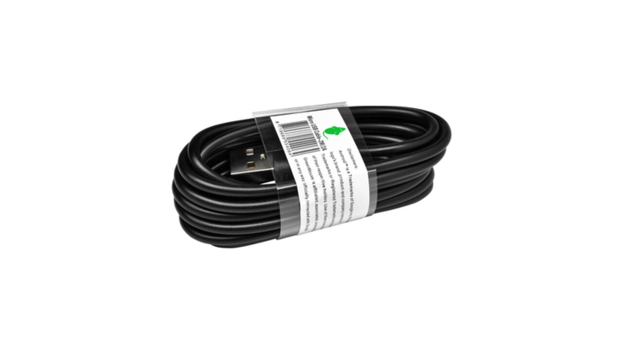 Kabel Green Mouse USB Micro-A 2.0 2 meter zwart