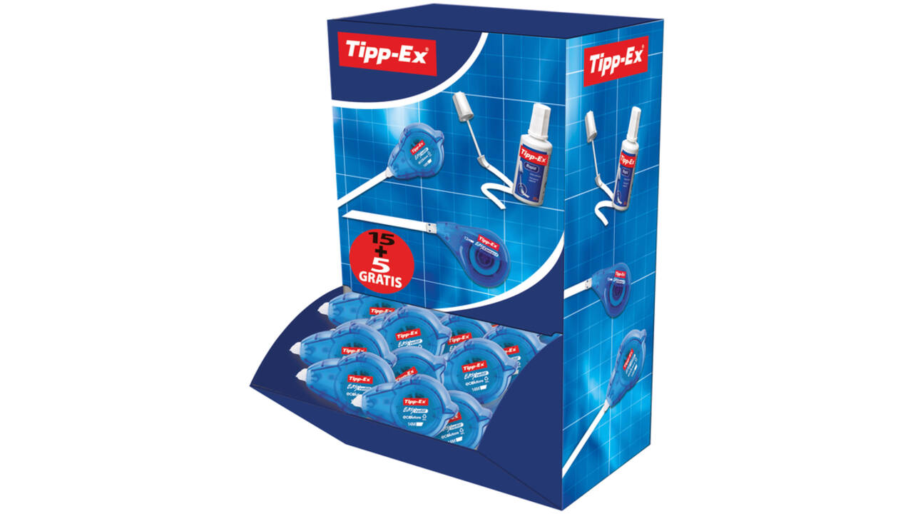Correctietape Tipp-Ex easy refill ecolutions 5mmx14m 15+5 gratis