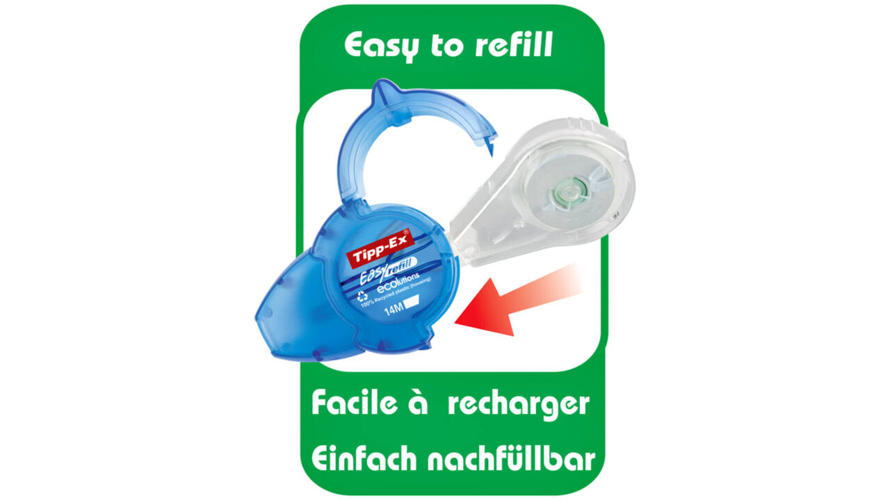 Correctietape Tipp-Ex easy refill ecolutions 5mmx14m