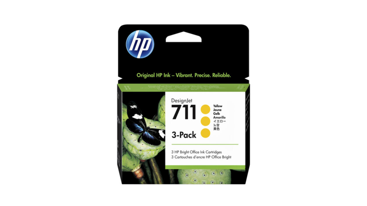 Inktcartridge HP CZ136A 711 geel