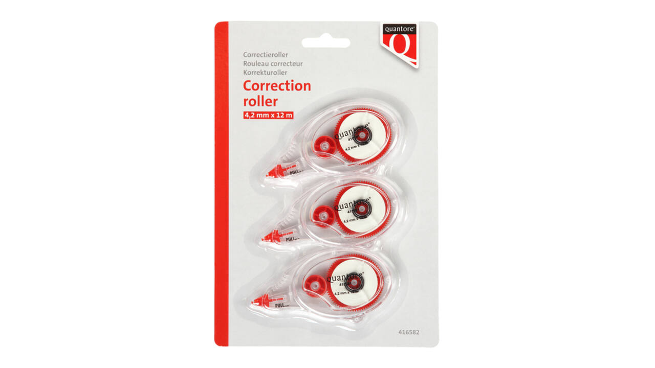 Correctieroller Quantore 4.2mm blister á 3 stuks