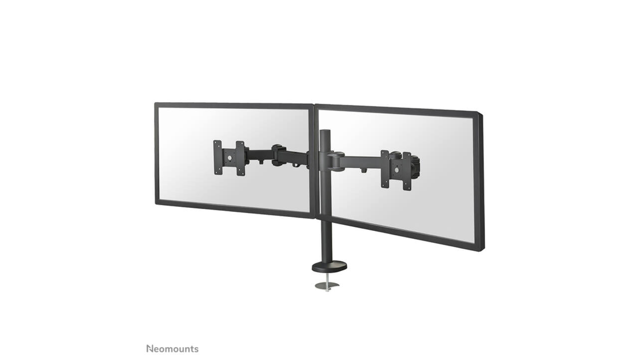 Monitorarm Neomounts D960DG doorvoerklem zwart