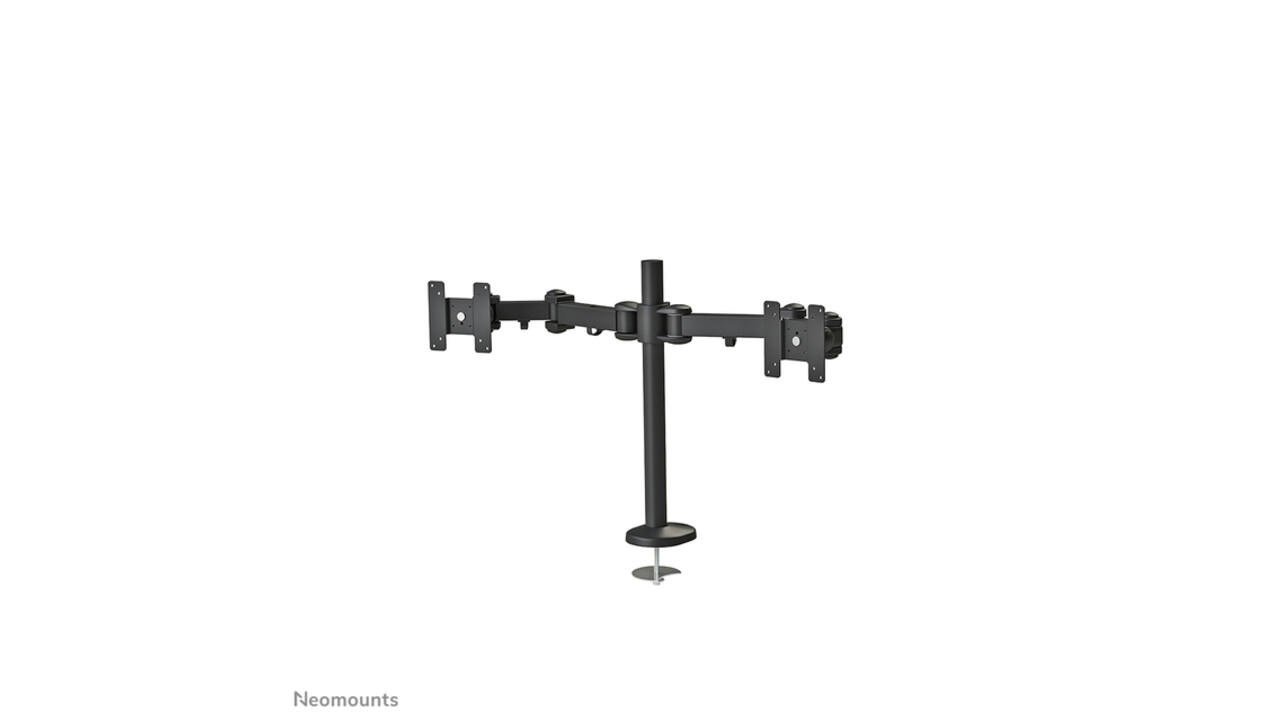 Monitorarm Neomounts D960DG doorvoerklem zwart