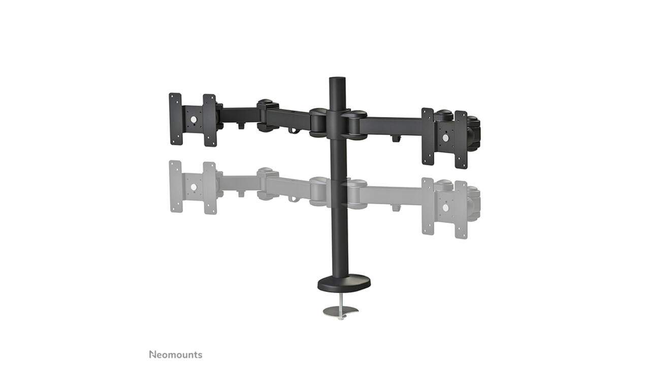 Monitorarm Neomounts D960DG doorvoerklem zwart