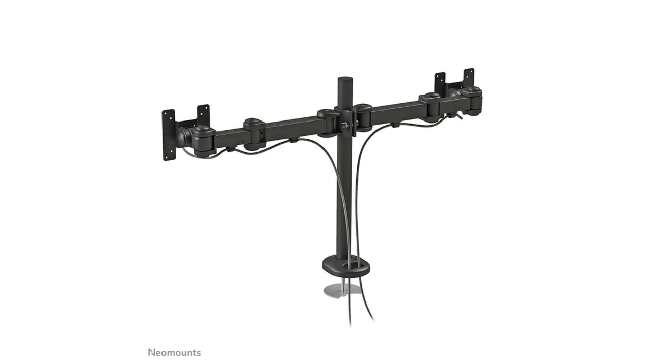 Monitorarm Neomounts D960DG doorvoerklem zwart