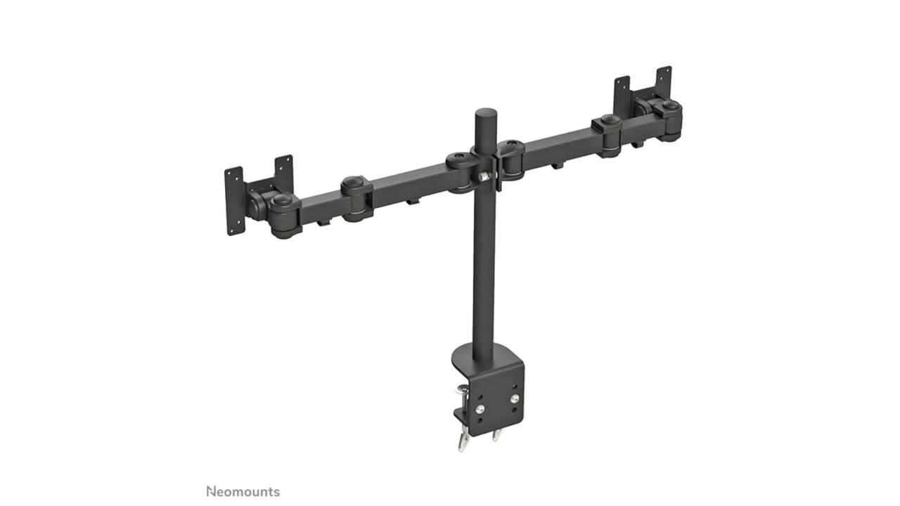 Monitorarm Neomounts D960D 2x10-27" met klem zwart