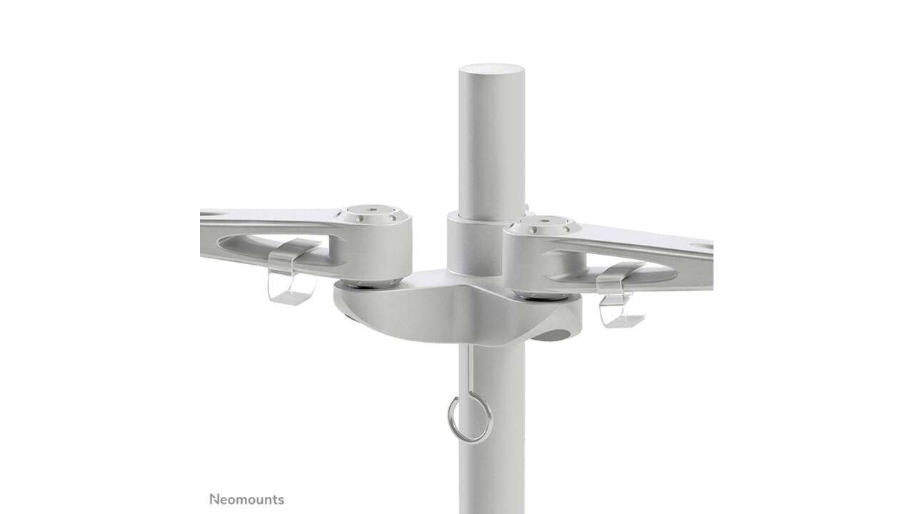 Monitorarm Neomounts D935D 2x10-27" met klem zilvergrijs