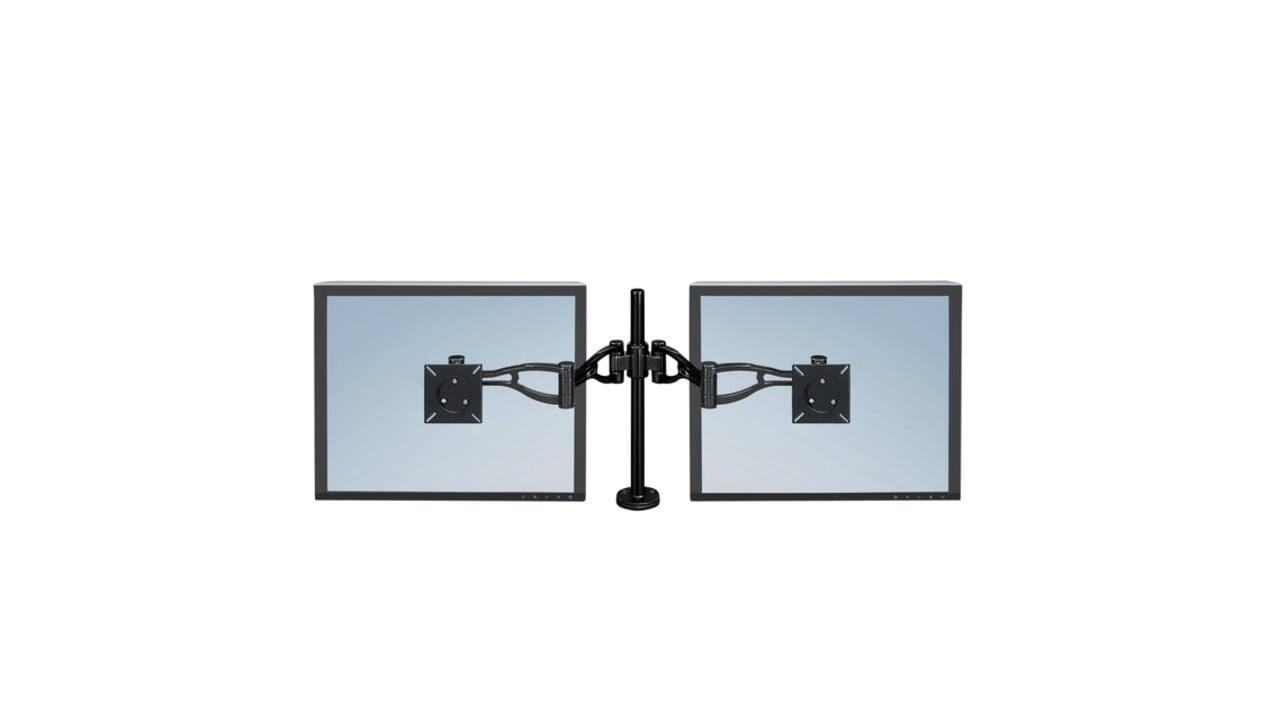 Monitorarm Fellowes Vista dubbel zwart