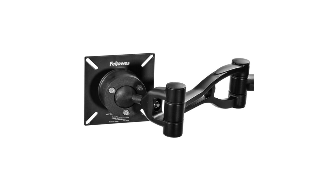 Monitorarm Fellowes Vista dubbel zwart