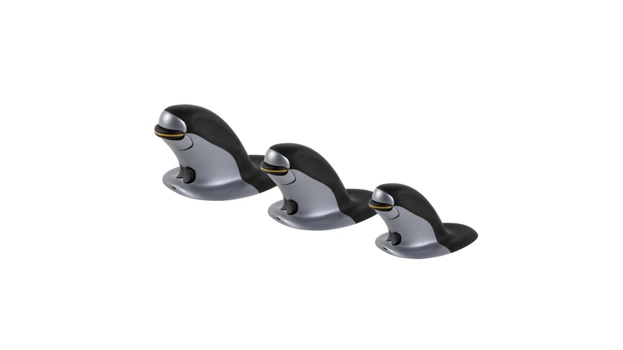 Ergonomische muis Fellowes Penguin draadloos medium