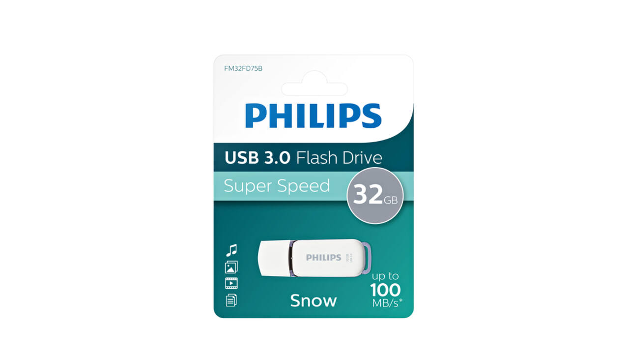 USB stick 3.0 Philips Snow USB-A 32GB grijs