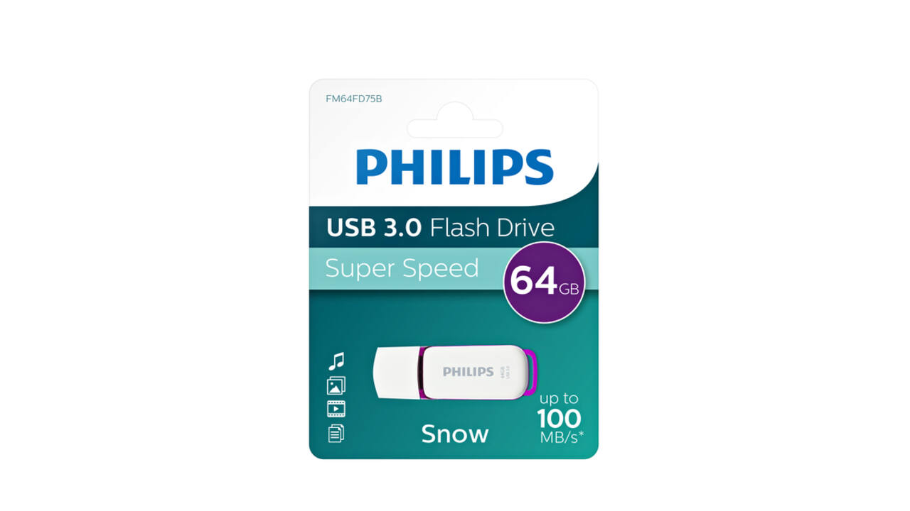 USB stick 3.0 Philips Snow USB-A 64GB paars