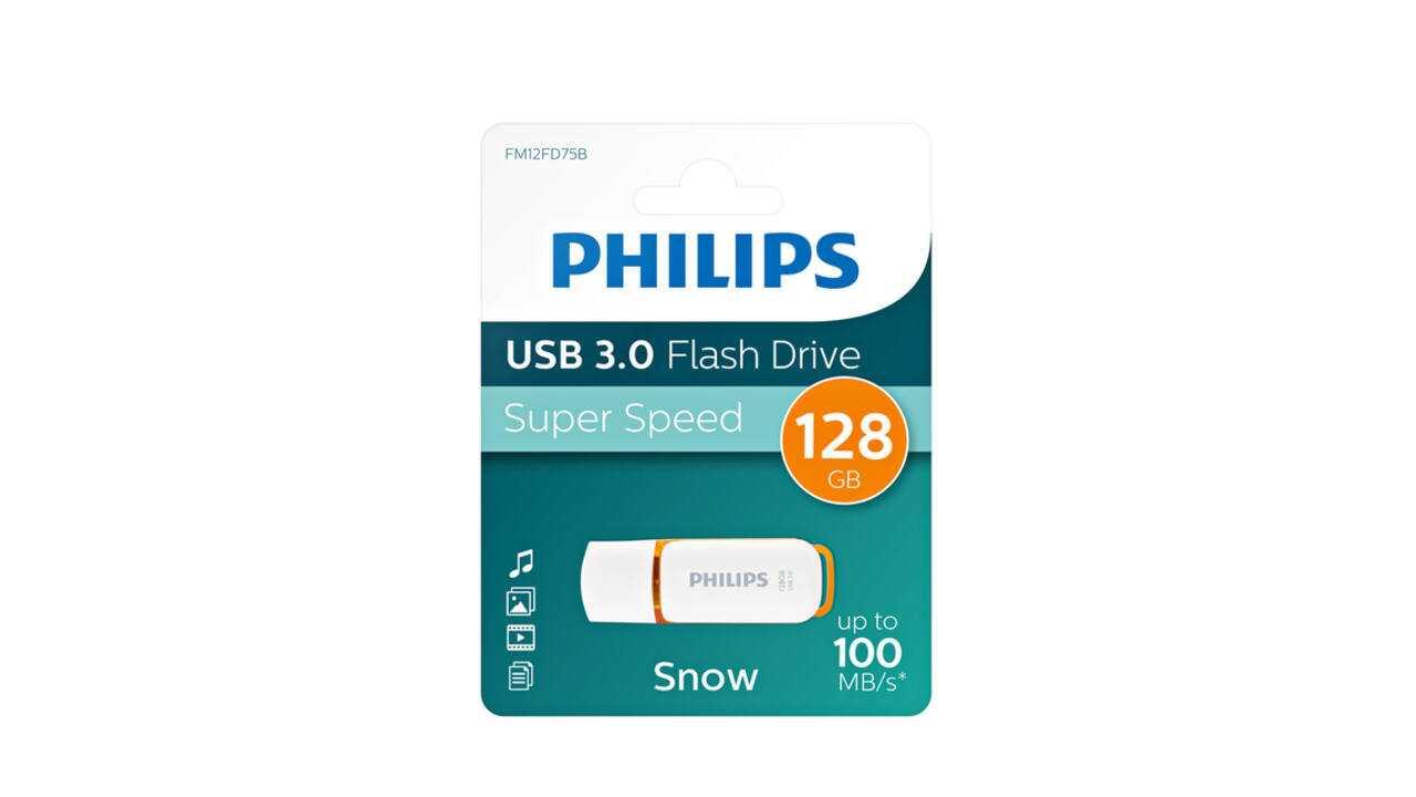 USB stick 3.0 Philips Snow USB-A 128GB oranje