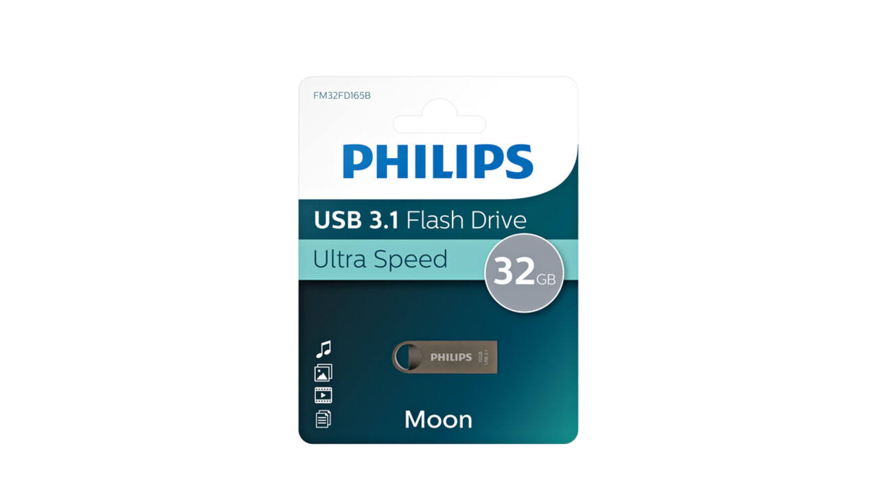 USB stick 3.1 Philips Moon USB-A 32GB grijs