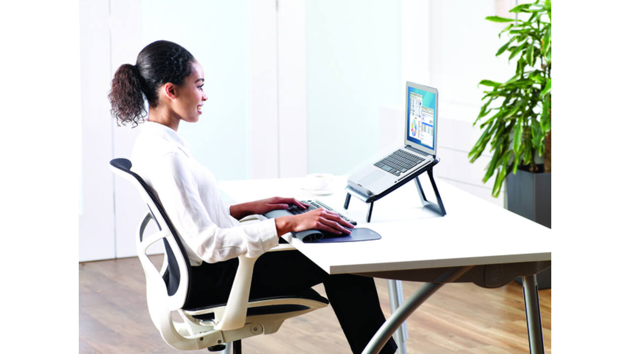 Laptopstandaard Fellowes I-Spire Quick Lift zwart