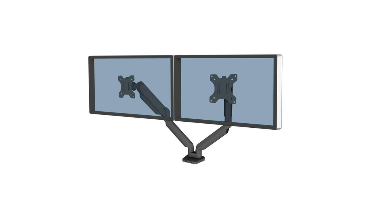 Monitorarm Fellowes Platinum Series dubbel horizontaal
