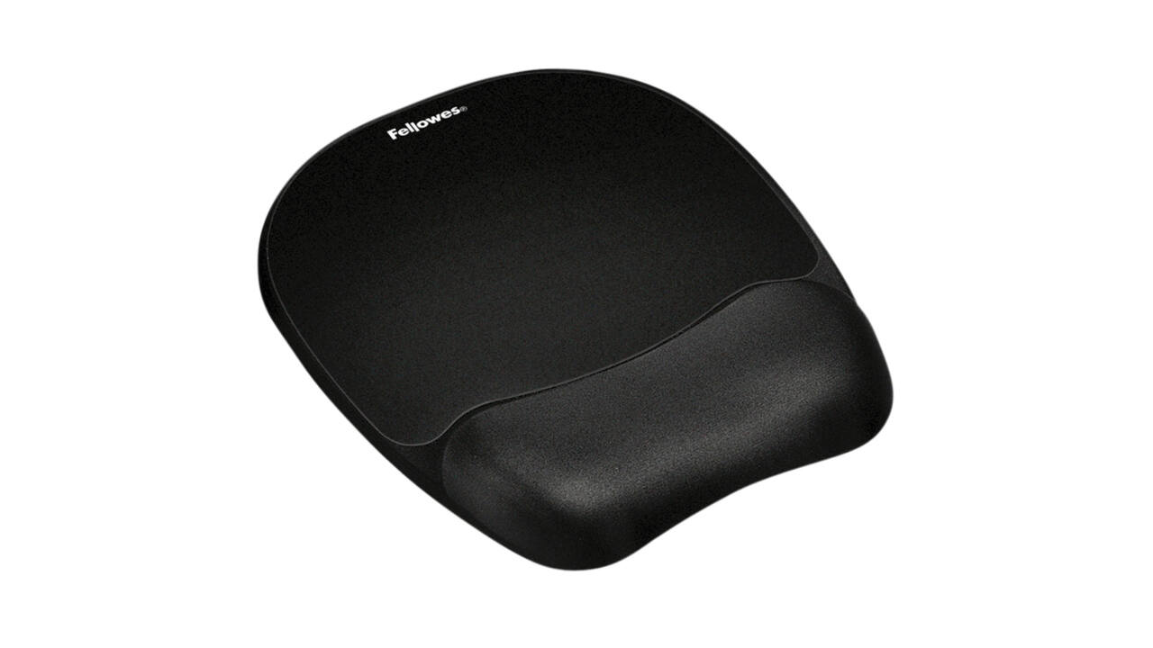 Muismat met polssteun Fellowes Memoryfoam zwart