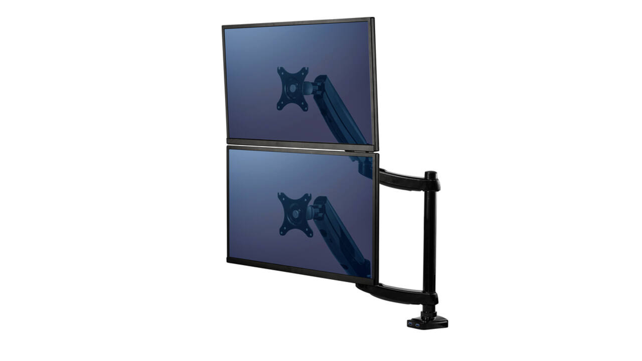 Monitorarm Fellowes Platinum Series dubbel verticaal