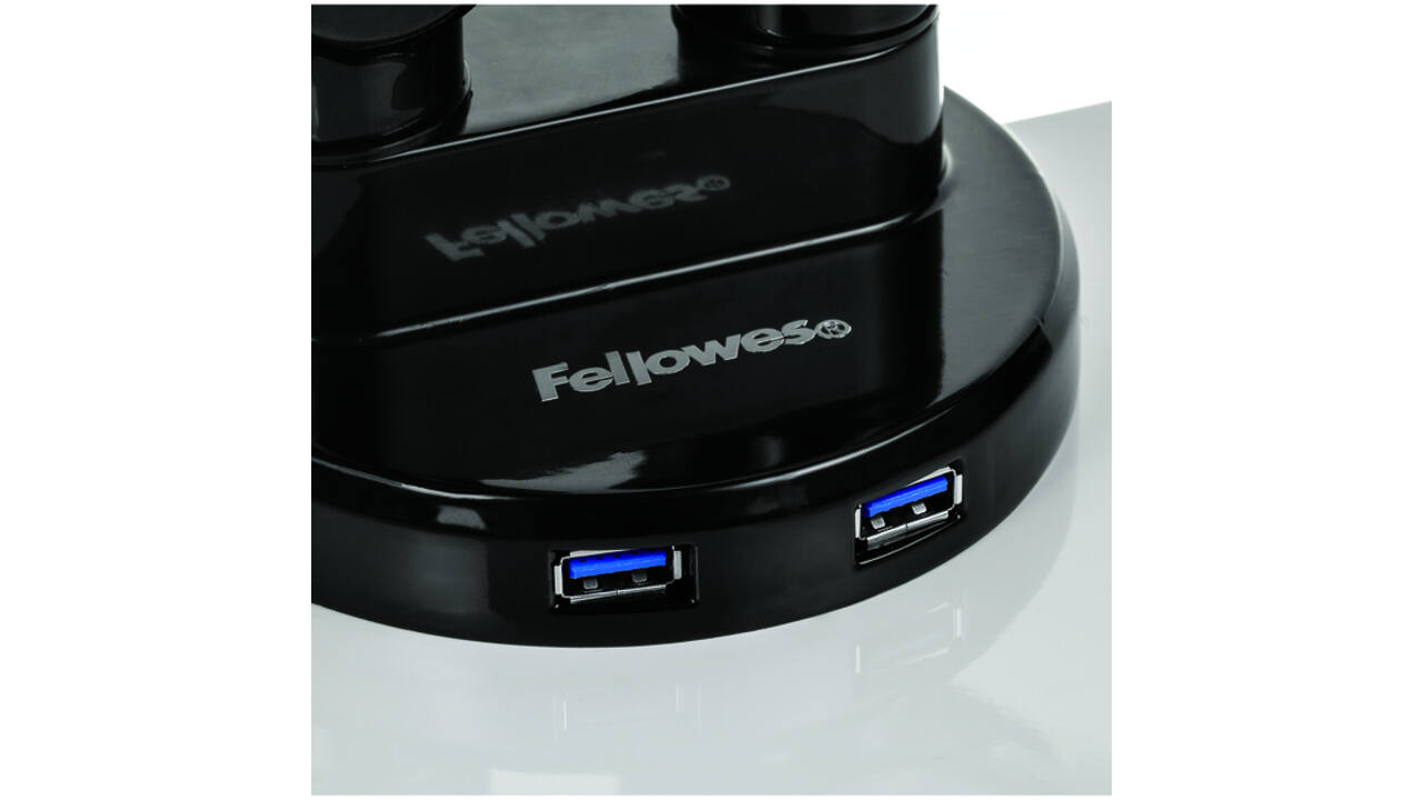 Monitorarm Fellowes Platinum Series driedubbel horizontaal