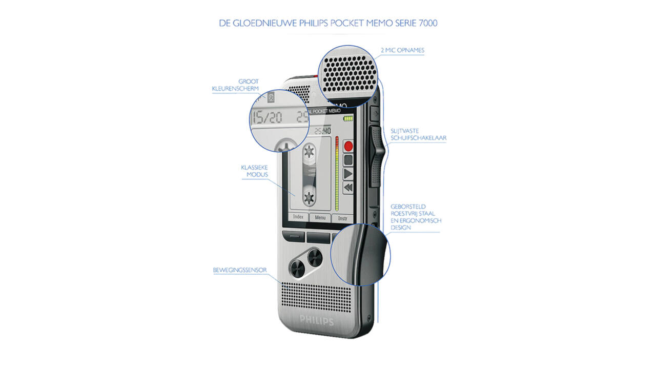 Dicteerapparaat Philips PocketMemo DPM7200