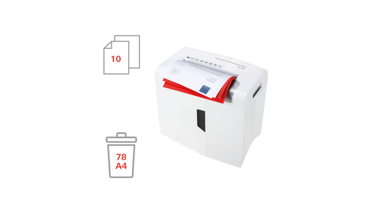Papiervernietiger HSM shredstar S10 stroken 6mm