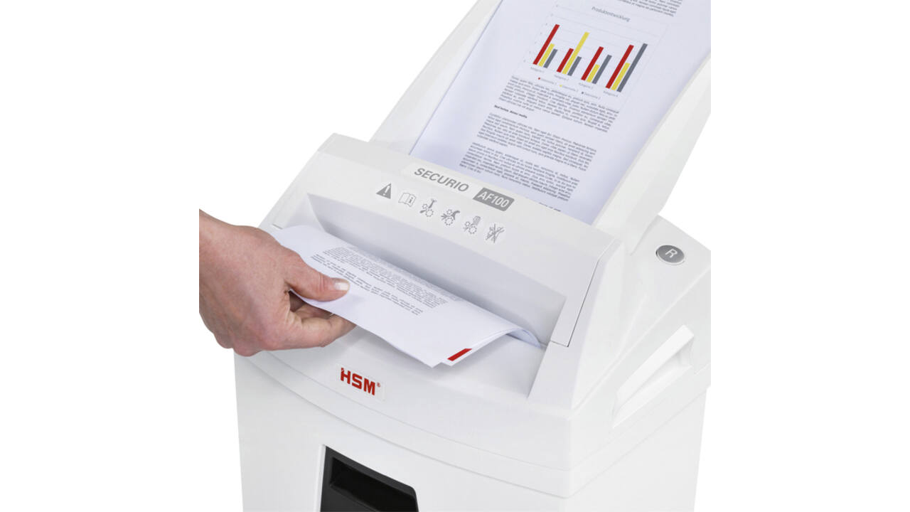 Papiervernietiger HSM Securio AF100 snippers 4x25mm