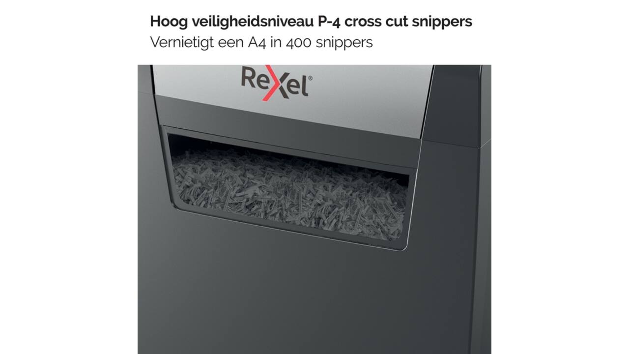 Papiervernietiger Rexel Momentum X406 snippers 4x28mm