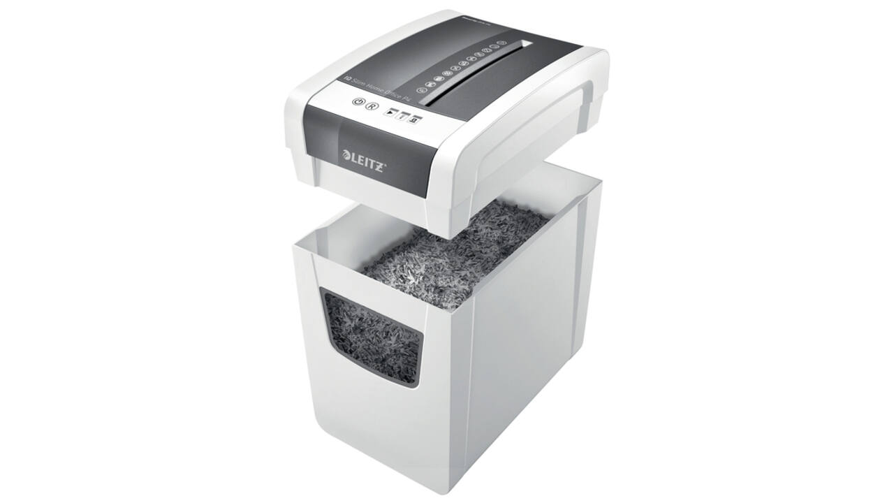 Papiervernietiger Leitz IQ Slim Home Office P4 snippers 4x28mm