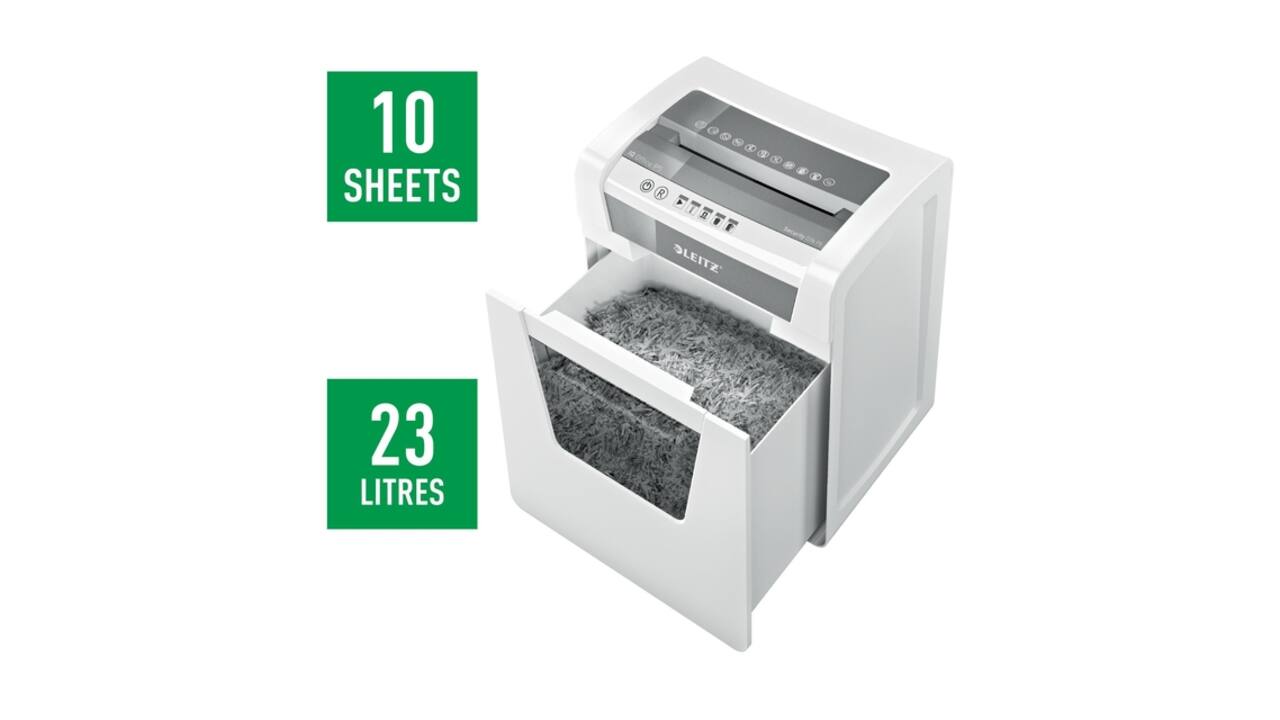 Papiervernietiger Leitz IQ Office P5 snippers 2x15mm