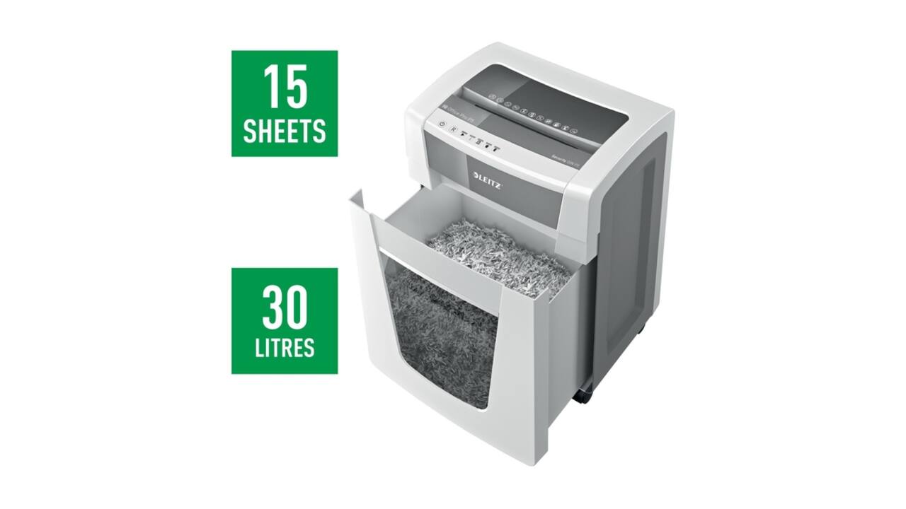 Papiervernietiger Leitz IQ Office Pro P5 snippers 2x15mm