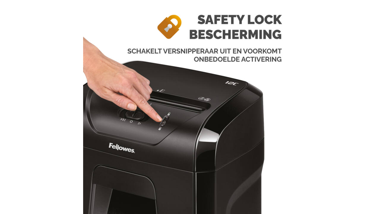 Papiervernietiger Fellowes Powershred 12C snippers 4x40mm