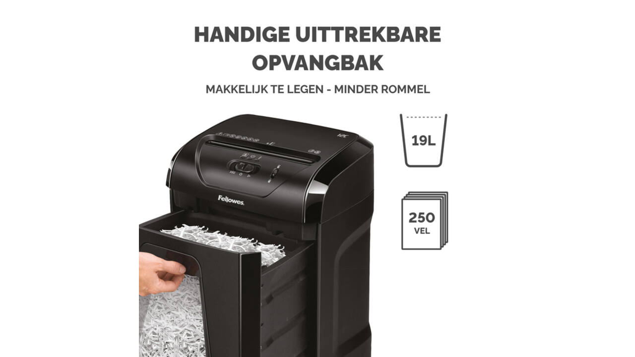Papiervernietiger Fellowes Powershred 12C snippers 4x40mm