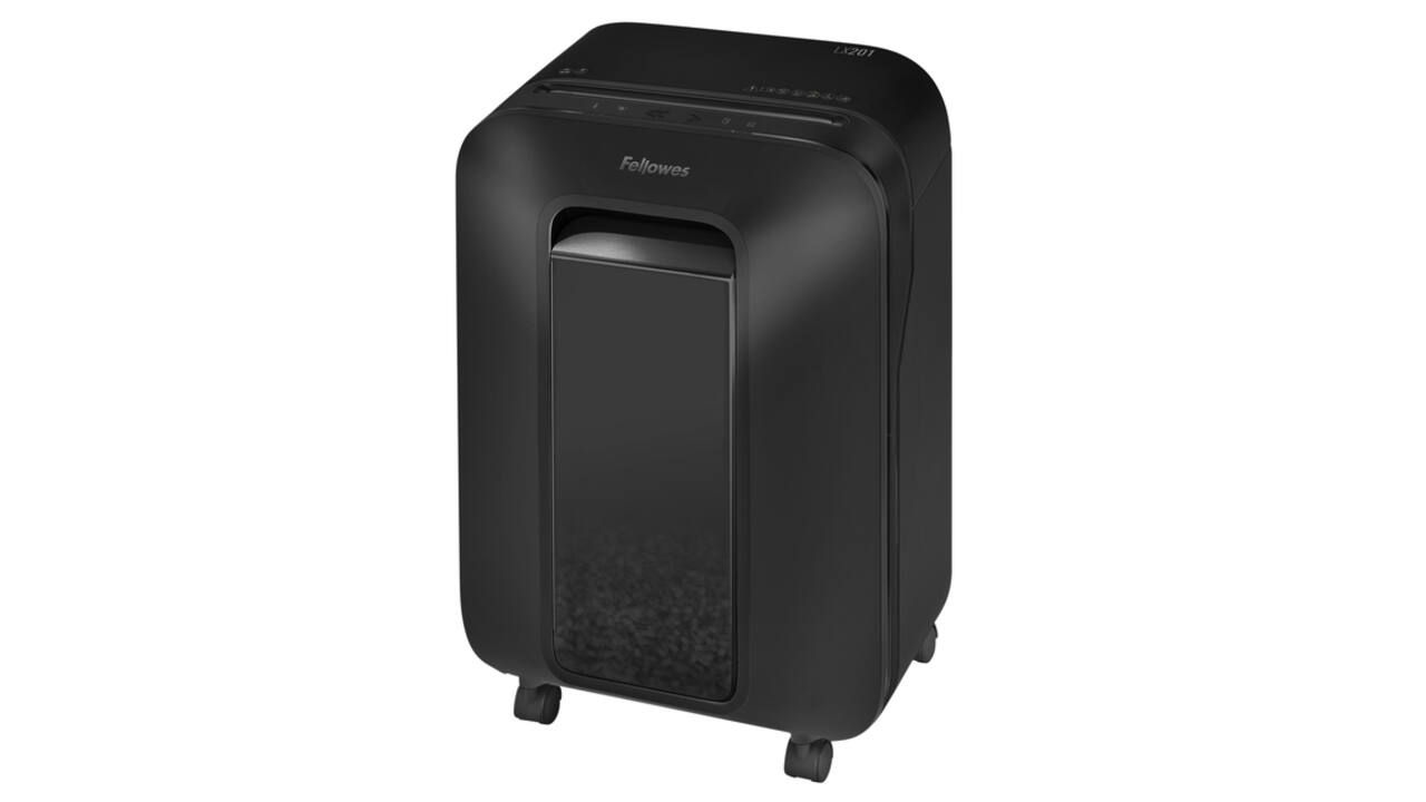 Papiervernietiger Fellowes Powershred LX201 snippers 2x12mm zwart