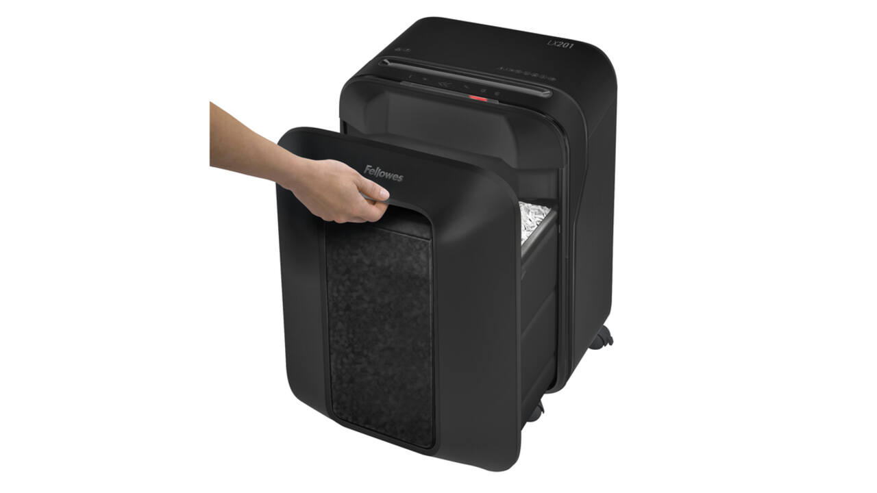 Papiervernietiger Fellowes Powershred LX201 snippers 2x12mm zwart